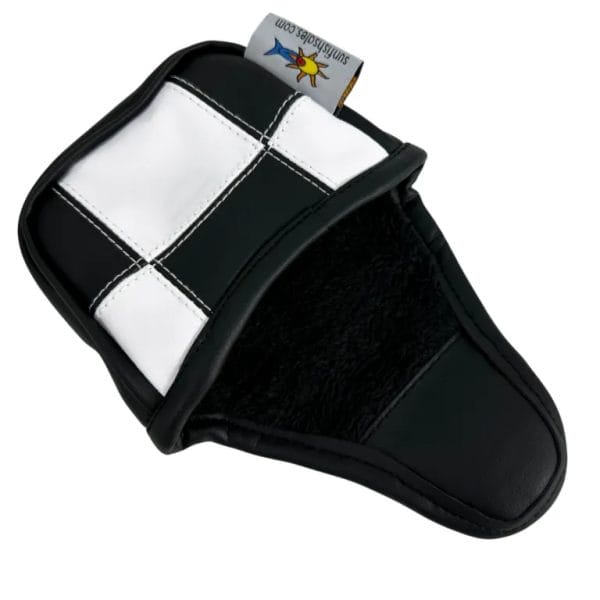 Black and White Checkered Mallet Putter Cover