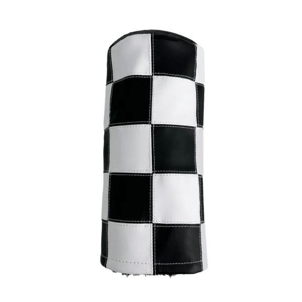 Black and White Checkered Driver Golf Headcover