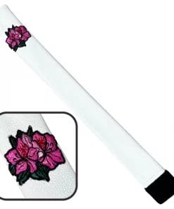 Azalea Hand Embroidered Leather Alignment Stick Cover