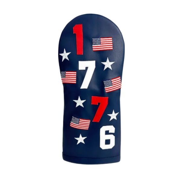 1776 Applique With Embroidered Flag and Stars Driver Headcover