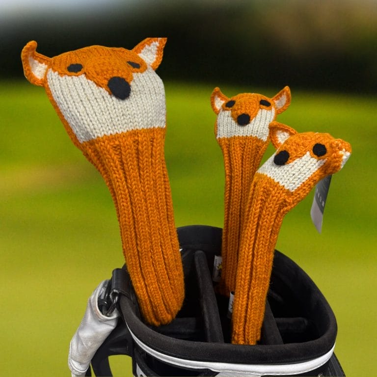 Fox Hand Knit Golf Headcover - Image 2